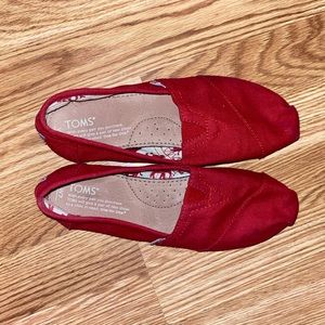 Toms Shoes - Red - Worn twice